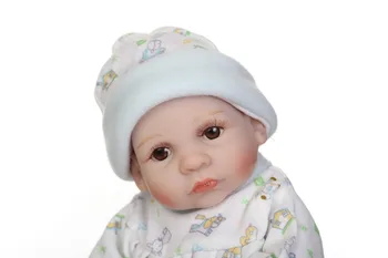 NPK 25cm Visas Silikono Reborn Baby Lėlės Gyvas Gyvas Nekilnojamojo Lėlės Mini Realus Bebes Atgimsta Kūdikiams Mergina Žaislai, Gimtadienio Dovana