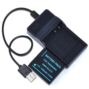 NT-BLE9E BLE9PP NT-BLG10E Baterija + USB Kroviklis skirtas Panasonic DMC-TZ100 DC-TZ91 DMC-TZ101 DMC-TZ80 DMC-TZ81 DMC-S6 Fotoaparatas