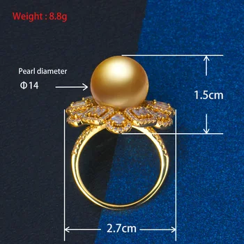 Nuotaka Kalbėti 2021 Prabanga Geometrinis Pearl Žiedai Su Kubinių Zirconia Akmenys Moterų Dalyvavimas Vestuves Aukštos Kokybės Juvelyriniai Dirbiniai