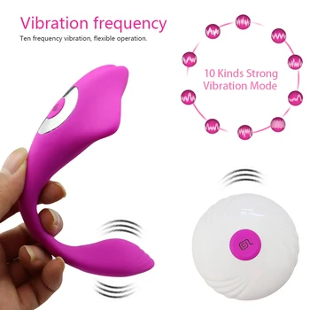 Nuotolinio Valdymo Kiaušinis Vibratorius, 10 Dažnių Sekso Žaislai Moterims, G Spot Massager Klitorio Skatinti Suaugusiųjų Produkto Pora ar Solo