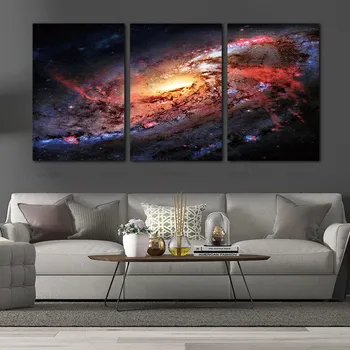 Nuotrauka Drobė Spausdinti sienos meno tapybos Kosmoso ir Visatos tempas Kraštovaizdžio Paveikslų Sienos Meno Dekoro Visatos Galaktikos Žvaigždės