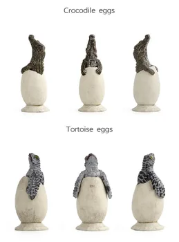 Nustatyti Švietimo Gyvūnų Žaislai Vaikams Perinti skirtų Kiaušinių Modelis Kūdikių Krokodilai, Pelėda Pingvinas Gyvatė, Vėžlys Paukščių Vaikams, Žaislų, Dovanų