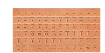 Nėriniai Grūdų D024/030 N050 Nerūdijančio Plieno Spausdinimo priemones odos amatų įrankis