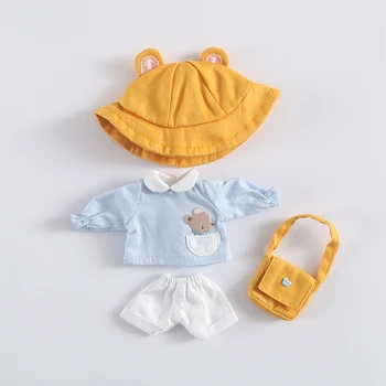 Ob11 drabužius bunny turėti vaikų darželis kostiumą, skrybėlę + šortai + top + krepšys Molly, TGS, obitsu11, 1/12bjd lėlės drabužių priedai