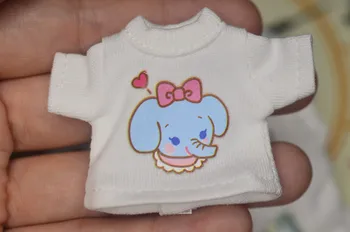 Ob11 kūdikių drabužiai Mažoms atspausdintas T-shirt Molly sesuo galvos 1/12 BJD TGS paprasto kūno lėlės drabužiai lėlės priedai