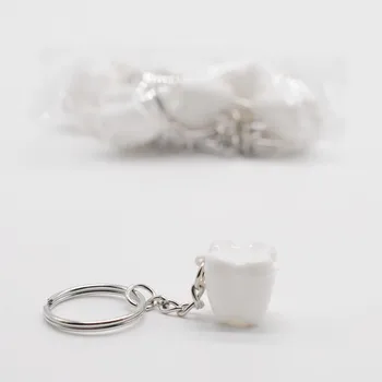 Odontologijos Klinika Dovanų 10 Vnt. Spalvotų Lapuočių Pakavimo Pieno Dantų Lauke keychain
