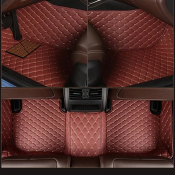 Odos Custom automobilio grindų kilimėlio VW Caddy Touran Tiguan TOUAREG Atlas GOL Caravelle Sharan variantas kilimų automobilių reikmenys