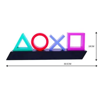 Oficialus Piktogramą Playstation Šviesos Nuotaiką Ir Naktį Šviesos USB Baterija Balso Kontrolės Piktogramą Šviesos Scena Kambario Atmosferą Trijų pakopų