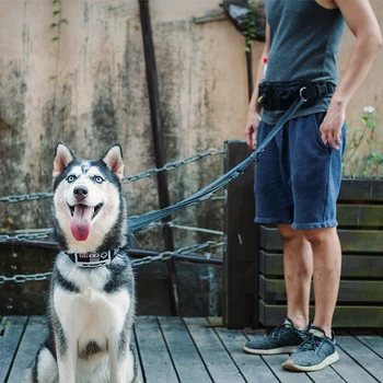 OneTigris Mažas K9 Smart Reguliuojamu Pavadėliu Šuo Eismo Švino Multiuse Ėjimo Mokymus Pavadėliu Vaikščioti Šuo