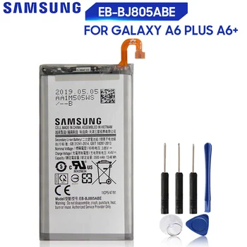 Originalaus Samsung Akumuliatoriaus EB-BJ805ABE Galaxy A6 Plius A6+ A605 J6+ J805 3500mAh
