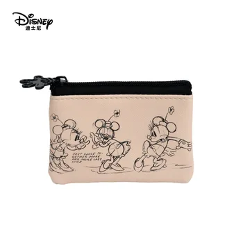 Originali Disney Klasikinis Retro Serijos Moterų Maišelį Mickey Mados Kūrybiškumą PU Saugojimo Krepšys Kelionės Kosmetikos Krepšys, Piniginė Pieštuko Atveju