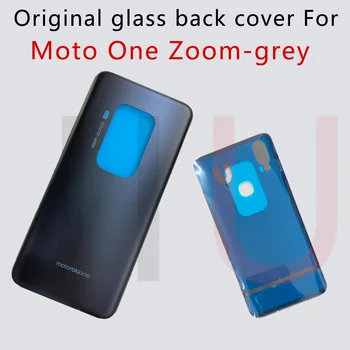 Originalios Baterijos, Galinio Dangtelio Motorola Moto Vieną Zoom Galinio Stiklo Skydelis Galinis Korpusas Atveju, Su Klijais