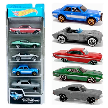 Originalus 5vnt/pakuotė Karšto Ratų Automobilių Žaislas 1:64 Modelio Automobilių Hotwheels Automobilių Žaislai Berniukams Greiti ir Įsiutę Diecast mor kos Dovana
