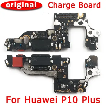 Originalus Apmokestinimo Uosto Huawei P10 Plius P10Plus USB Mokestis Valdybos PCB Dork Jungtis, Flex Mikrofonas Pakeitimo Atsarginės Dalys