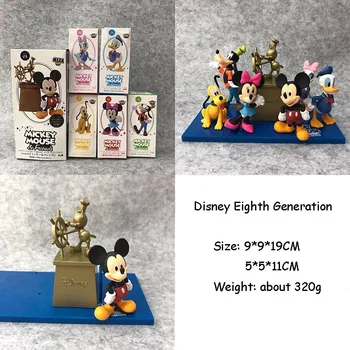 Originalus Disney Mickey Mouse Klubą Minnie ančiukas Donaldas, Daisy Plutonas Goofy Anime Pav PVC Veiksmų Skaičius, Gimtadienio Dovana Vaikas