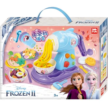 Originalus Disney Žaisti-tešlos vaikams Makaronų staklių Užšaldyti Princesė molio pelėsių Žaisti namuose mergaitė
