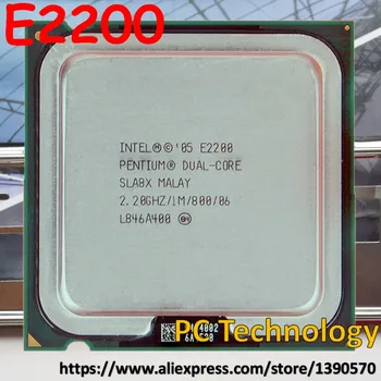 Originalus Intel Pentium Dual Core E2200 2.20 GHZ 1M 800MHZ 775Pin 65Nm CPU Desktop Nemokamas pristatymas (Pristatymas per 1 dieną)