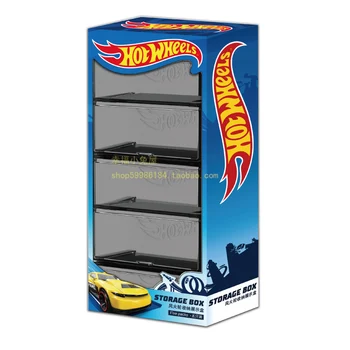 Originalus Karšto Ratų Automobilių Žaislai, 5vnt/pakuotė Plastikinės Sandėliavimo Langelį Diecast Hotwheels Automobilių Berniukų Juguetes Vaikams, Žaislų, Dovanų