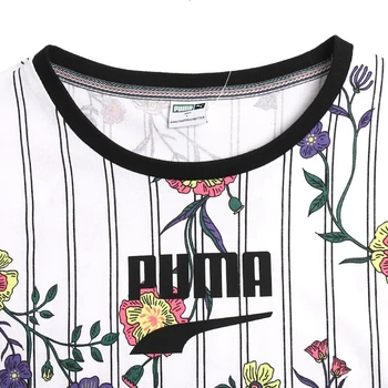 Originalus Naujas Atvykimo PUMA miesto Centro AOP Tee moteriški marškinėliai trumpomis rankovėmis Sportinę aprangą