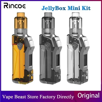 Originalus NAUJAS Rincoe JellyBox Mini 80W TC Rinkinys, Maitinamas 18650 20700 21700 Baterija W/Talpa 4.8 ml W/ 510 Sriegis E-Cigaretės Rinkinį