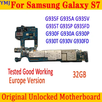 Originalus Samsung Galaxy S7 G930F G930FD G930V G935F G935T G935V G935FD Plokštė su Pilna Žetonų
