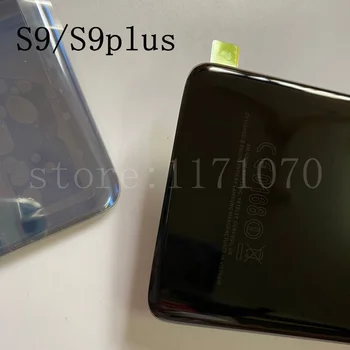 Originalus SAMSUNG Galaxy S9 Plus S9+G965 G965F S9 G960 SM-960F Stiklo Atgal Baterija Būsto Remonto Dangtis, Galinės Durys Atveju Pakeitimo