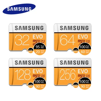 Originalus SAMSUNG Micro SD kortelė 64 GB u3 Atminties Kortelės EVO Plius 64GB Class10 TF Kortelę C10 95MB/S mikro sd SDXC UHS-1 4K go pro