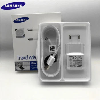Originalus Samsung Įkroviklis Adapteris ES 5V/2A Sienos Kroviklis 1M/1,5 M Micro USB Kabelis Galaxy S6 S7 Krašto plius A5 A7 j7 j4 j5 j3 skyrius A10