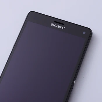 ORIGINALUS Touch Screen LCD SONY Xperia Z3 Kompaktiškas Ekrano Rėmelis Z3 Mini D5803 D5833 skaitmeninis keitiklis SONY Xperia Z3 Kompaktiškas LCD