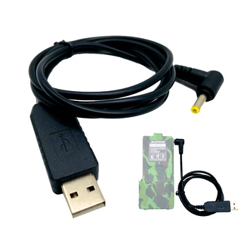 Originalus USB Mokestis Įkrovimo Kabelis Walkie Talkie Baofeng UV-5R UV-5re UV-82 BL-5L 3800 mAh Li-on Baterija Du Būdu Radijo