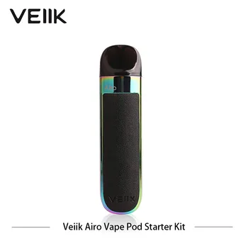 Originalus Veiik Airo Pod Kit Vape Elektroninių Cigarečių 500mAh išskirtinį PU sticked plokštės 2ml 1.6 ohm Vape Garų Rinkinys VS Justfog