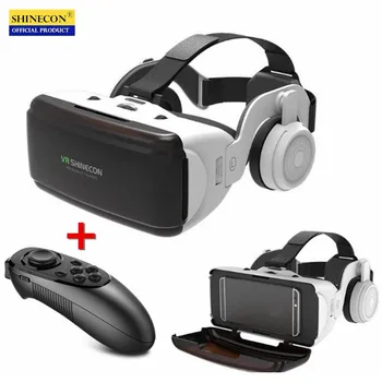 Originalus VR Virtualios Realybės 3D Akiniai Lauke Stereo VR Google Kartono laisvų Rankų įranga Šalmas, 