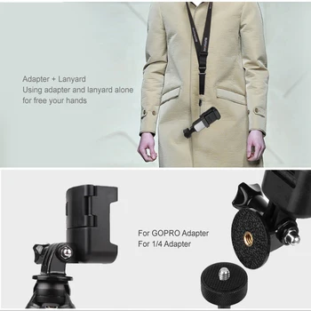 Osmo Kišenėje Adapteris įrašą, nustatyta virvelę diržu, DJI osmo Kišenėje gimbal Laikomo fotoaparato priedai