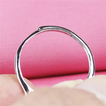 Ovalo formos, reguliuojamas žiedo pagrindo sidabro 925 