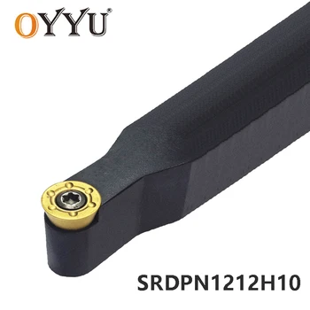 OYYU 12mm SRDPN 1212 SRDPN1212 SRDPN1212H10 Tekinimo Įrankio Laikiklis Karbido Įdėklai Staklės, Frezos Kotu CNC naudoti RPMT10 įdėklai