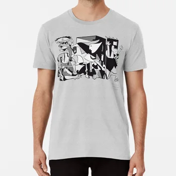 Pablo Picasso Guernica 1937 Kūrinys Marškinėliai , Meno Reprodukcijai Marškinėliai Kovos Su Karo Paveikslai, Kubizmo, Siurrealizmo Aliejus Ant Drobės