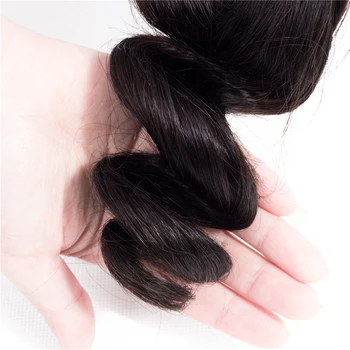 Pagal Plaukų Malaizijos Prarasti Banga 1Bundles 3 Paketas 4 Komplektus Remy Žmogaus Plaukų priauginimas žmogaus Plaukų Pynimas Ryšulių Natūralus Juodas
