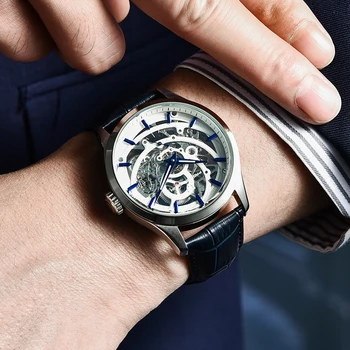 PAGANI DIZAINO Automatinis laikrodis Vyrams Skeletas Vyrų Mechaninė Laikrodžius Prabanga Sporto Vyrų Žiūrėti Vandeniui Laikrodis reloj hombre 2020 m.