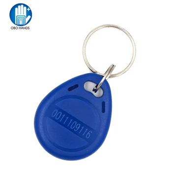 (pakuotėje yra 10/50/100) 125KHz RDA Keyfobs Prieigos Kontrolės Keycard keychains Durų Elektrinio užrakto sistema nfc simbolinį žymeklį, mėlyna
