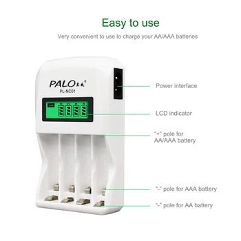 PALO 8 vnt 1100mAh 1.2 v AAA akumuliatorius fotoaparato, MP3 mp4 microphoneplacement baterija