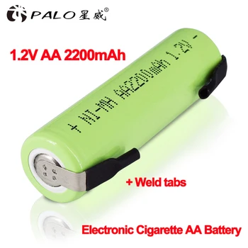 PALO AA NiMH Elektroninių Cigarečių Įkrovimo Baterija (akumuliatorius 1.2 V, 2200mAh, Įvykdymo elektroninių cigarečių maitinimo baterijos Žibintuvėlis