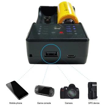 PALO USB LED Ekranas, Smart Baterijos Įkroviklio 1.2 V Ni-Mh Ni-CD AA AAA SC), 3,7 V 18650 14500 18500 Li-jonų Baterijas