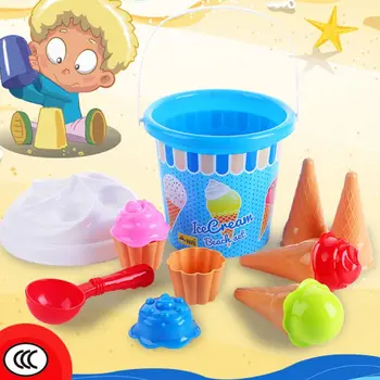 Paplūdimio Žaislų Rinkinys Ledų ir Tortas Serijos, smėlio, Juodžemio Nustatyti，13 Gabalas žaislų Rinkinys