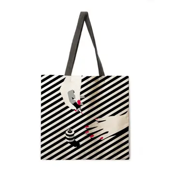 Paprastas grožis tapybos spausdinimo rankinėje pečių maišą ponios laisvalaikio rankinės lauko paplūdimio rankinė