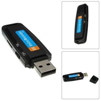 Parama TF Kortelę Garso Diktofonas Nešiojamų Profesionalus Skaitmeninis USB Flash Drive, U Disko Plastikinis Rašiklis WAV Mini Įkrovimo