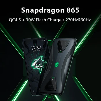 Pasaulinė Versija Black Shark 3 5G Snapdragon 865 Išmanųjį telefoną 8GB 128GB Žaidimas Telefonas Octa Core 64MP Triple AI Cams 4720mAh