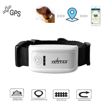 Pasaulinę vietos nustatymo Realiu Laiku Smart Pet GPS Tracker) GSM / GPRS Anti-Lost Bandomųjų Šunų/Kačių GPS Apykaklės Stebėjimo Finder Įrangos #N