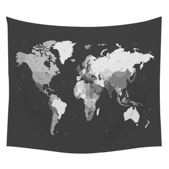 Pasaulio Žemėlapyje Gobelenas Sienos Žemėlapį Siuvinėjimas, Papuošalai Bohemijos Namų Dekoro Hipių Boho Sienos Gobelenas 130*150cm 150*200cm