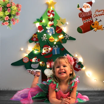 PASIDARYK pats Jaučiau, Kalėdų Eglutė Su Šviesos Naujųjų Metų Dovanos Vaikams Žaislų, Dirbtinių Medžių Sienos Kabantys Papuošalai Kalėdų Dekoracija Namuose