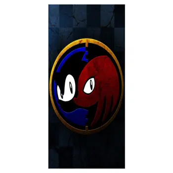 Pasirinktinę Animaciją Žaidimas&Sonic the Hedgehog Fone Išspausdintas Minkštas Bambuko Pluošto Rankšluosčiai/Džiovinimo Vonia Džiovinimo Washcloth_Size:35CMX70CM